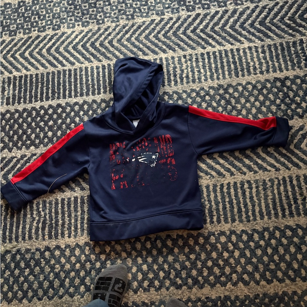 Kids Navy and Red Hoodie